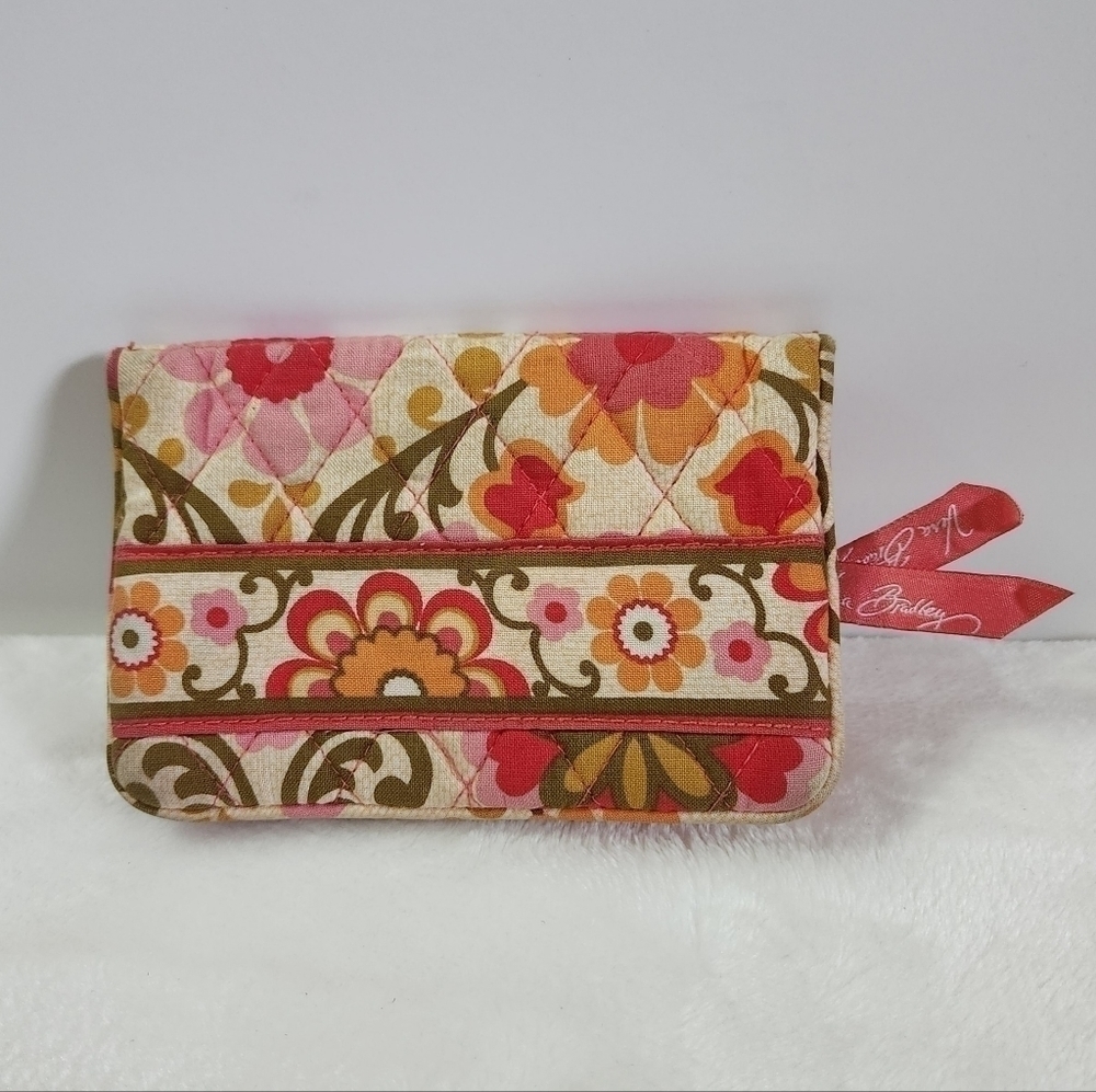 Vera Bradley Retired Folkloric Quilted One For The Money Wallet Coin Bag